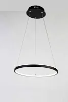 Люстра подвесная Giro 1764-4P Favourite чёрная на 1 лампу, основание чёрное в стиле современный кольца Люстра подвесная Giro 1764-4P Favourite чёрная на 1 лампу, основание чёрное в стиле современный кольца